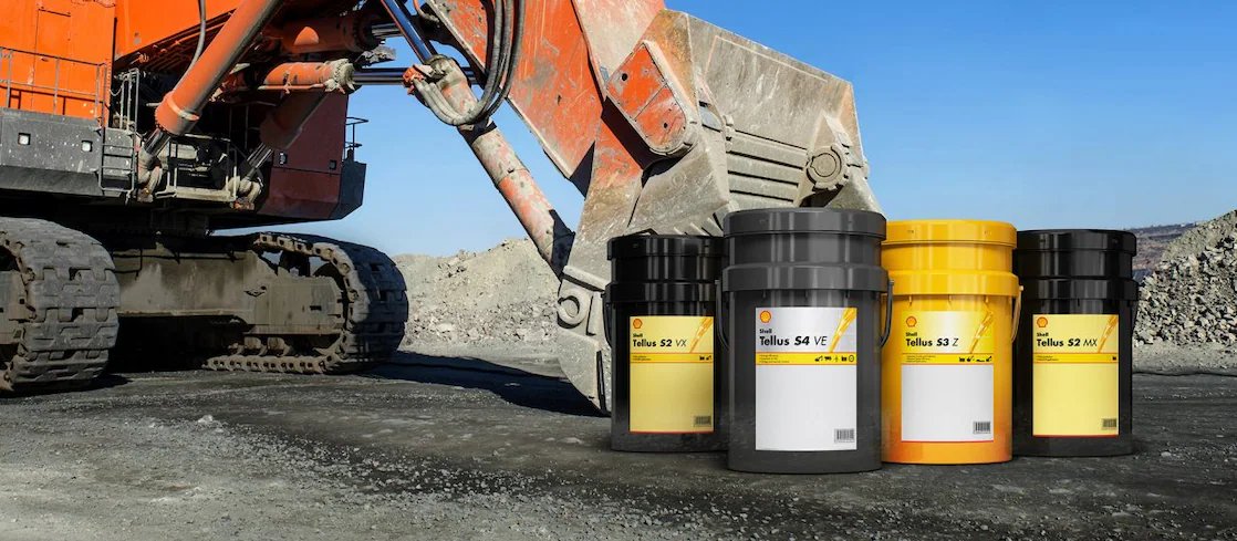 Product barrels with a construction backdrop